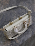 Latte Graphic Cannage Calfskin Medium Lady D-Joy Bag