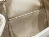 Medium Caro Backpack Desert Taupe Macrocannage Lambskin