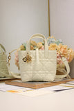 Small-sized Toujours Vertical Handbag White