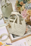 Small-sized Toujours Vertical Handbag White