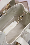 Small-sized Toujours Vertical Handbag White