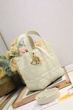 Small-sized Toujours Vertical Handbag White