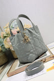 Small-sized Toujours Vertical Handbag Gray
