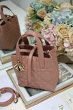 Small Toujours Vertical Tote Bag Dark Pink