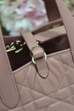 Small Toujours Vertical Tote Bag Dark Pink