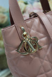 Small Toujours Vertical Tote Bag Dark Pink