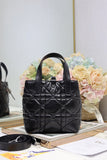 Small-sized Toujours Vertical Handbag Waxed Black