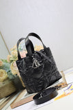Small-sized Toujours Vertical Handbag Waxed Black