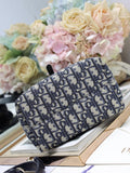 Small-sized Toujours Vertical Handbag Blue D Fabric