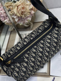 Medium-sized D-Journey Handbag Monogram with Leather Trim
