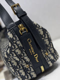 Medium-sized D-Journey Handbag Monogram with Leather Trim