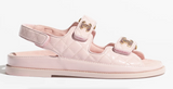 SandalsShiny Calfskin Light Pink
