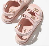 SandalsShiny Calfskin Light Pink