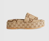 Women's platform slide sandal