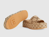 Women's platform slide sandal