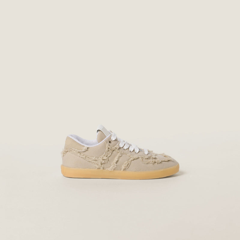 Denim sneakers brown