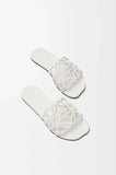 Soft cowhide leather Petal Anagram sandals