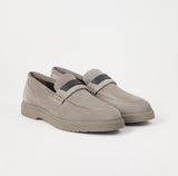 Suede penny loafers   grey