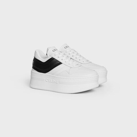 BLOCK SNEAKERS WITH WEDGE in CALFSKIN