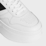 BLOCK SNEAKERS WITH WEDGE in CALFSKIN