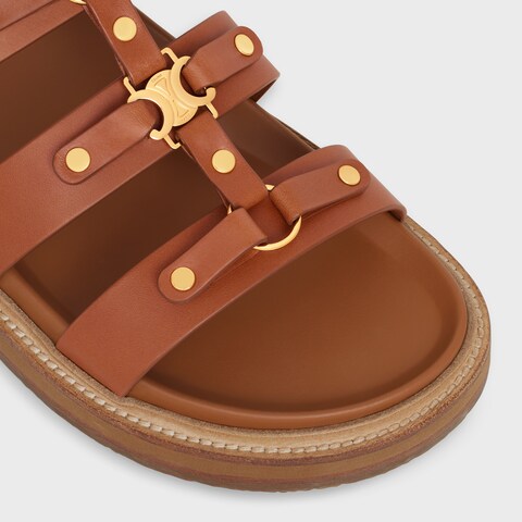 TAN TIPPI SLIDE IN CALFSKIN