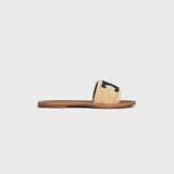 CELINE LYMPIA MULE IN RAFFIA