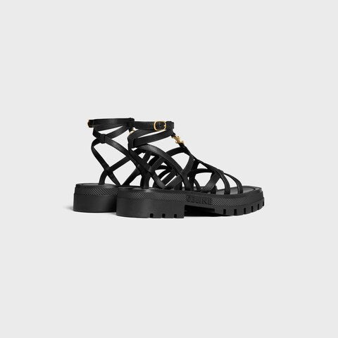 CLEA TRIOMPHE STRAPPY SANDAL IN CALFSKIN - VEGETAL TANNING