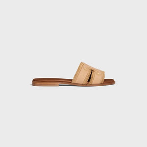 CELINE MARINA FRINGED MULE IN COTTON
