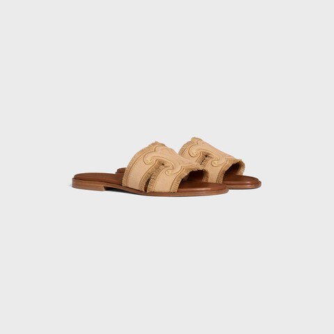 MARINA FRINGED MULE IN COTTON