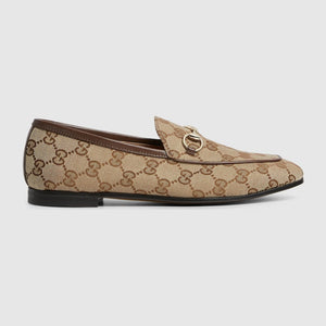 GG  Male Women's Jordaan loafer Beige and ebony Original GG canvas 431467