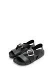 Ease Buckle sandal in vegetal calfskin black