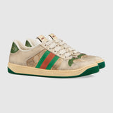 Male Women's Screener sneaker dark brown Original GG canvas