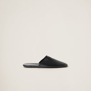 Leather slippers