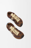 Nylon and cowhide leather Ballet Runner 2.0 men's sneakers