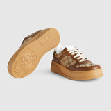 Male Women sneaker Beige and ebony Orignal GG canvas