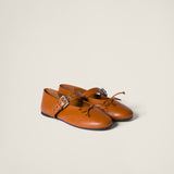 Leather ballerinas