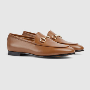 Male Women's GG Jordaan loafer Brown leather 786016