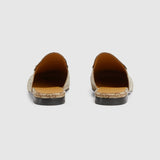 Male Women's Princetown slipper Beige and ebony Orignal GG canvas