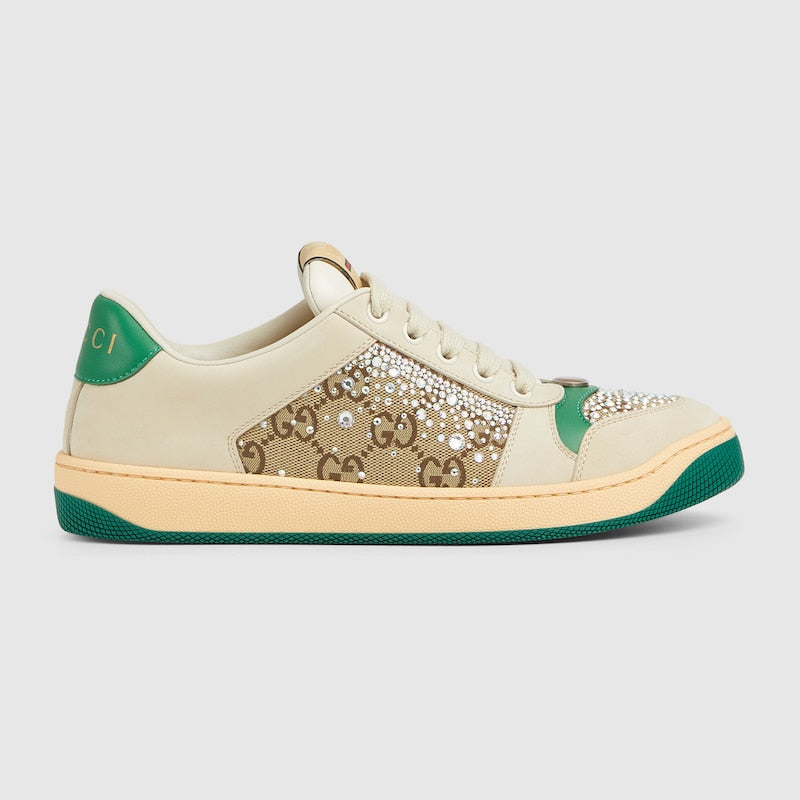 GG Male Women's Screener sneaker Ivory leather 812041
