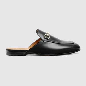 GG Male Women's Princetown slipper Black leather 813864