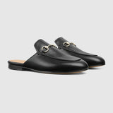 Male Women's Princetown slipper Black leather 813864
