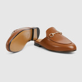 Male Women's Princetown slipper Brown leather 813864