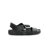 Ease Buckle sandal in vegetal calfskin black