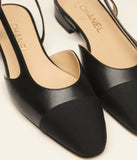 Slingbacks Goatskin & Grosgrain Black