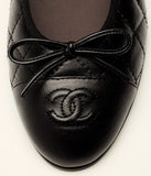 Ballet flats Aged Calfskin  Black