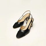 Slingbacks Goatskin & Grosgrain Black