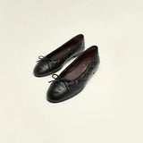 Ballet flats Aged Calfskin  Black