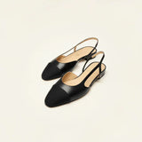 Slingbacks Goatskin & Grosgrain Black