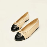 Ballet flats Lambskin  Beige & Black