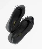 Ballet flats Cotton & Patent Calfskin Black